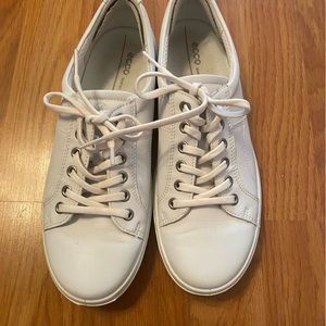 Ecco white sneakers, size 39